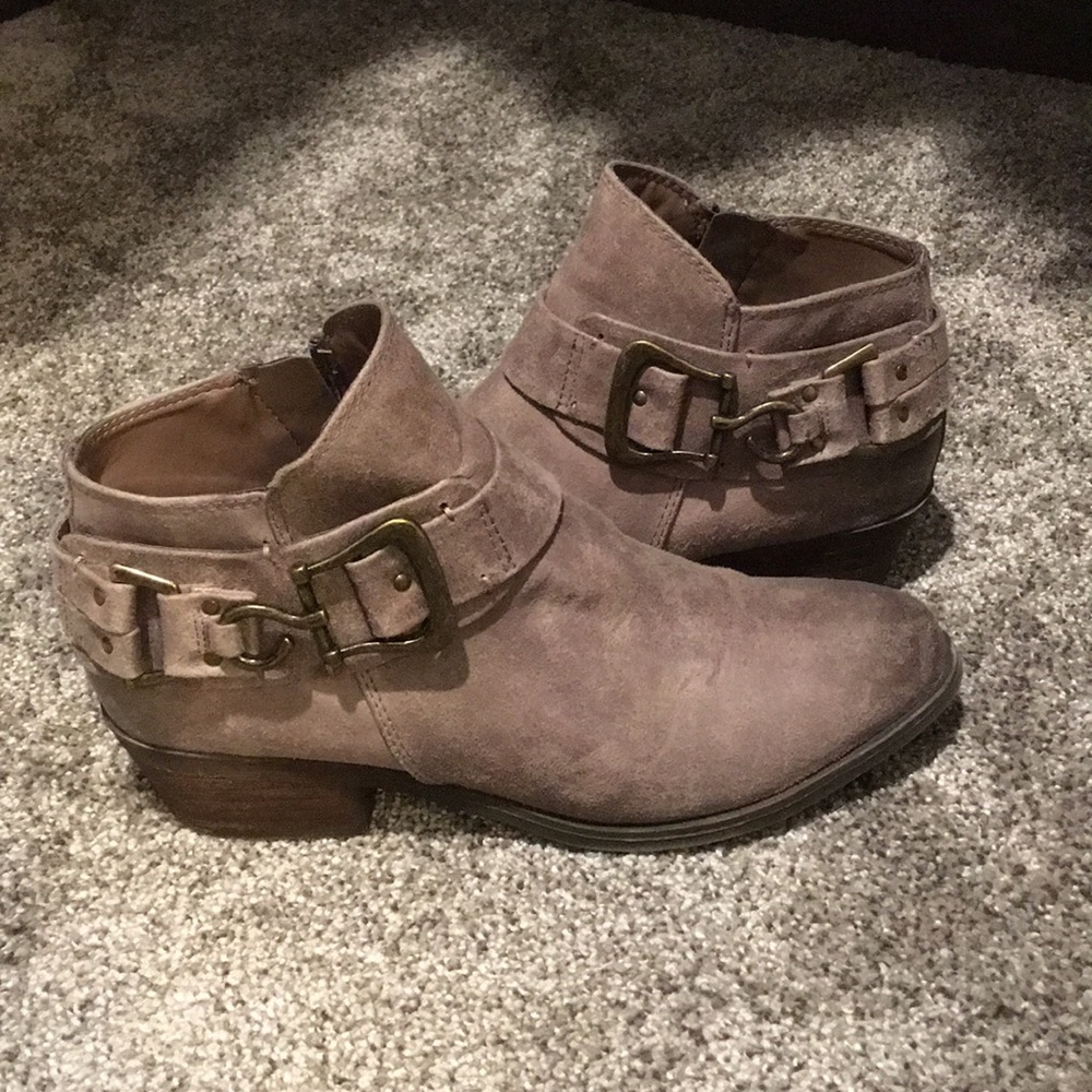 Tan booties